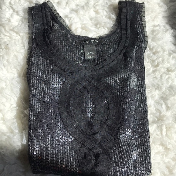 WHBM sequins and lace top - Picture 5 of 6